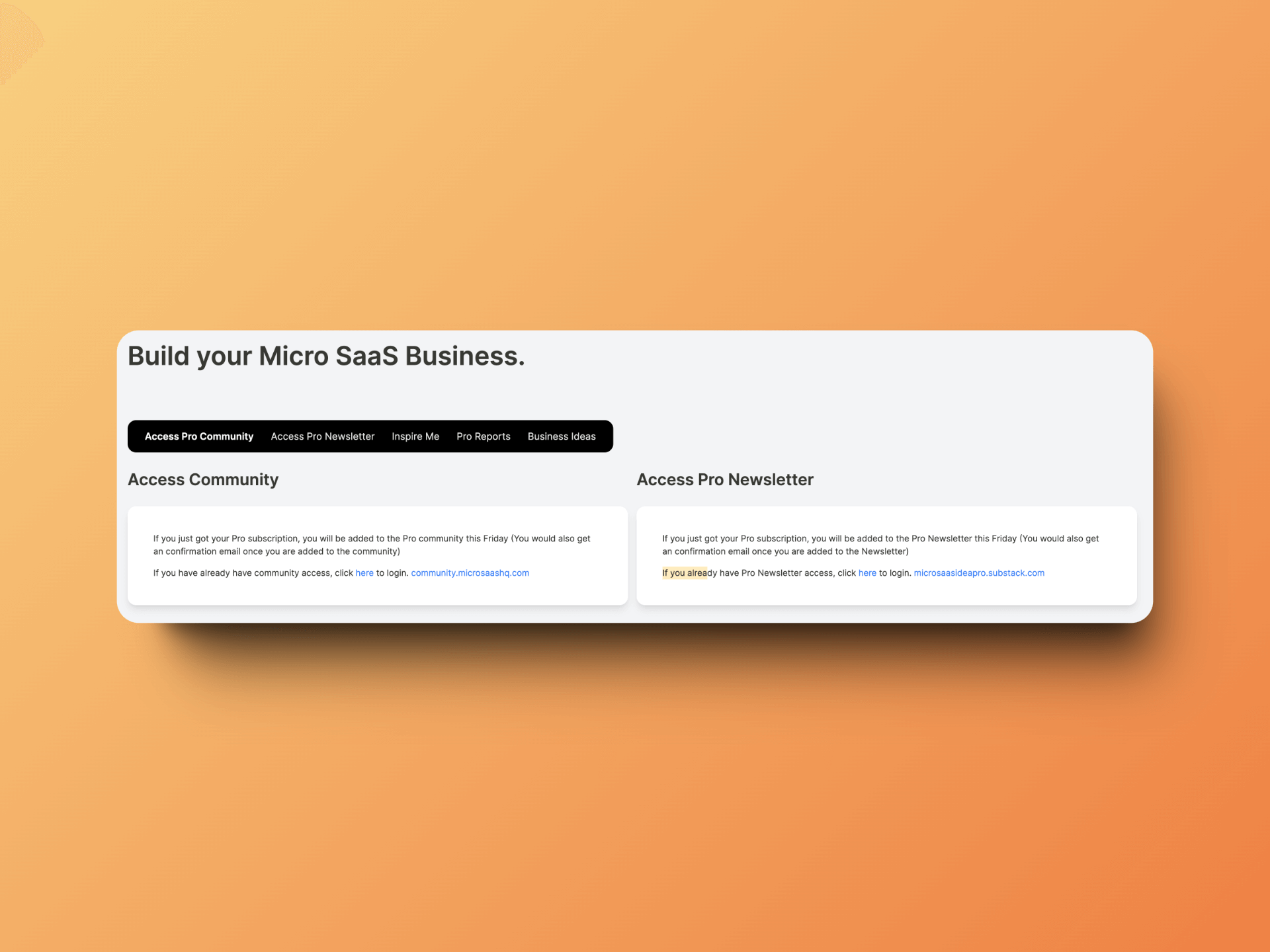 Micro SaaS HQ Dashboard