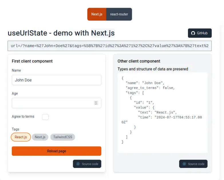 state-in-url product image