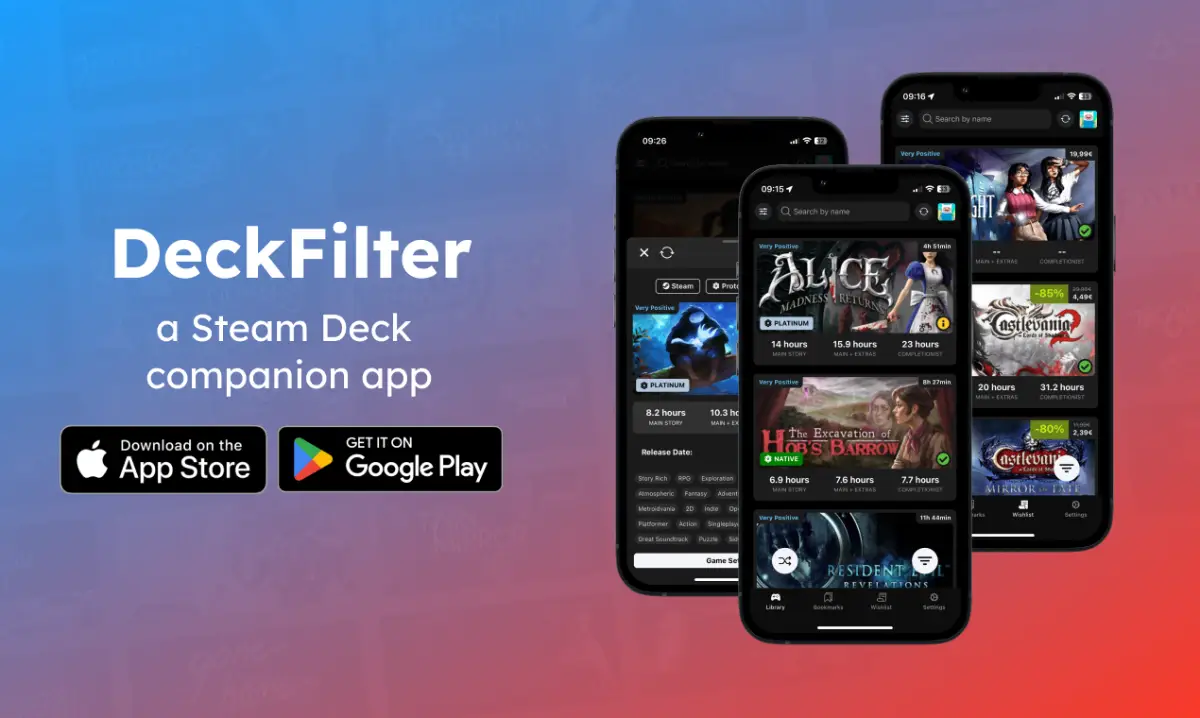 DeckFilter: a Steam Deck companion app image number 01