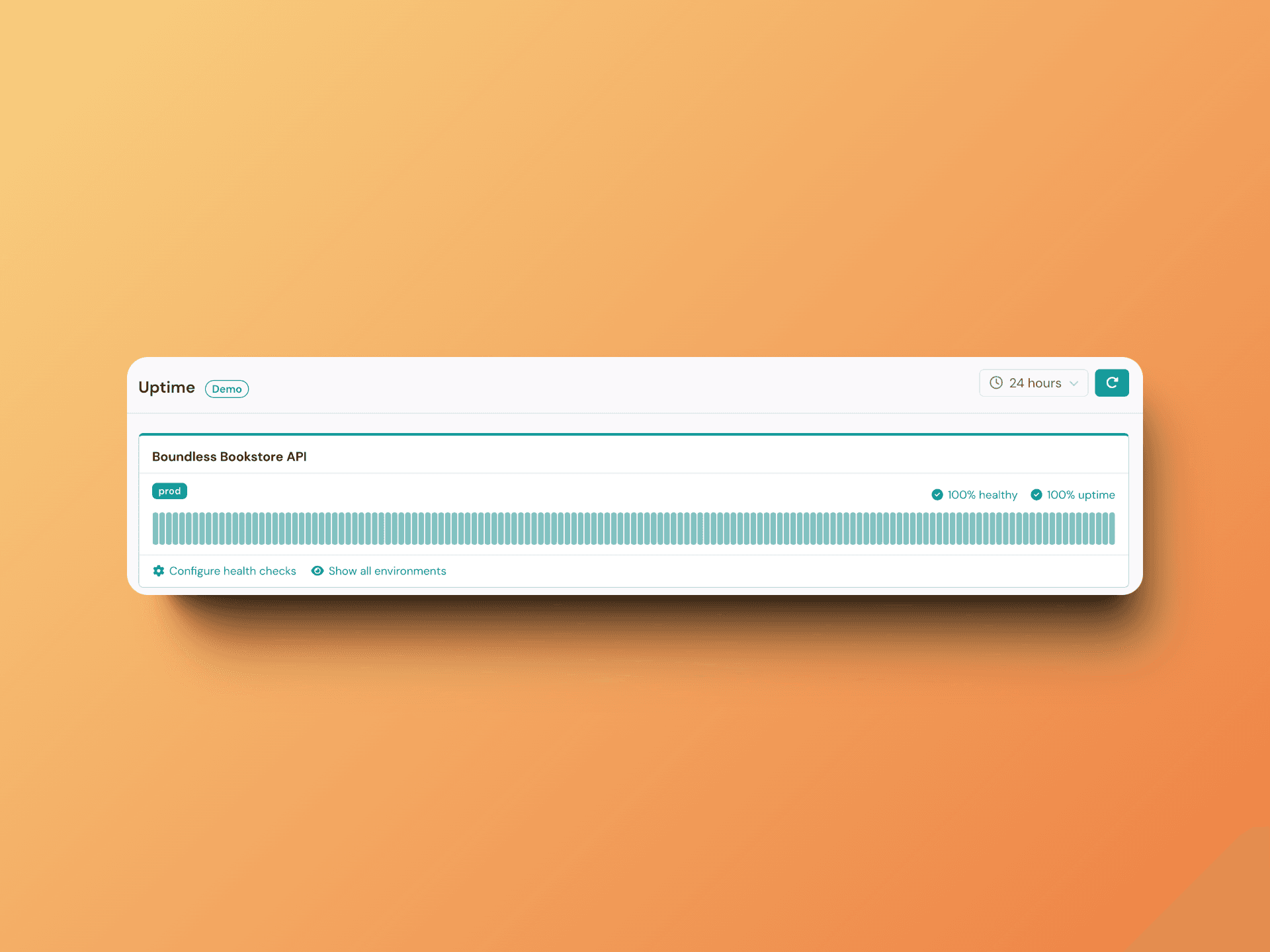 Uptime monitoring dashboard