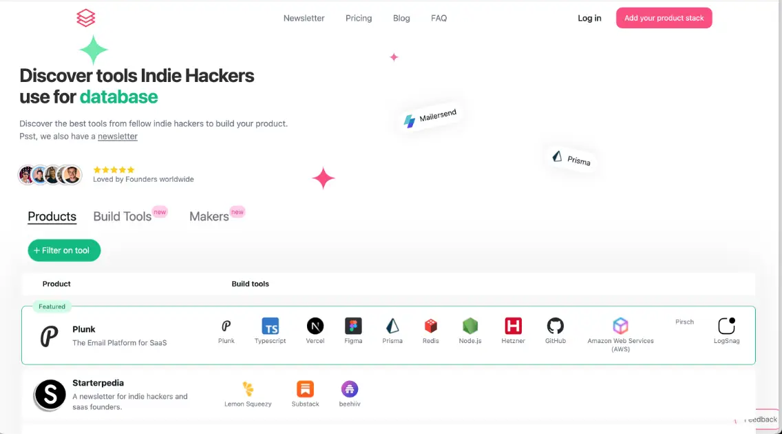 Indie Hacker Stacks product image