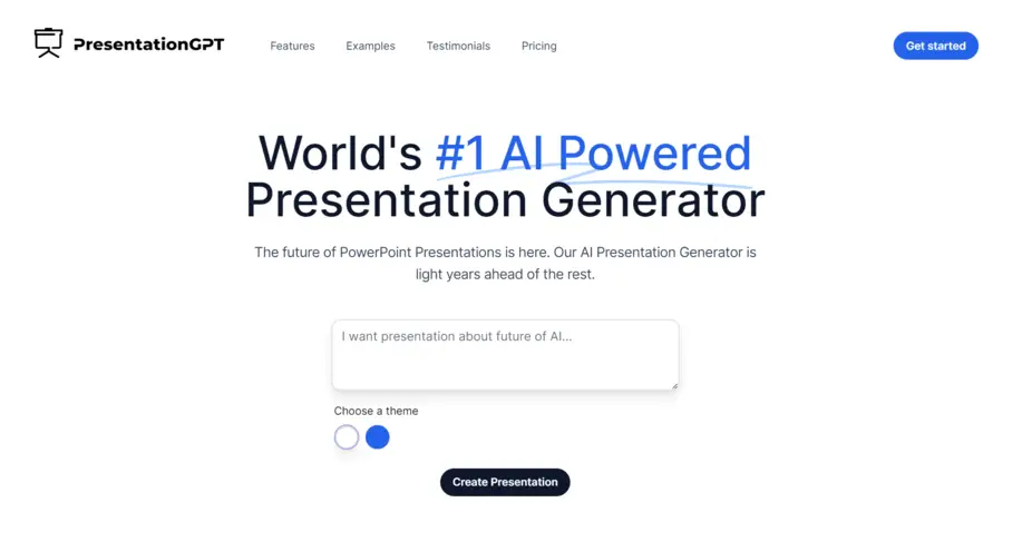 PresentationGPT product image