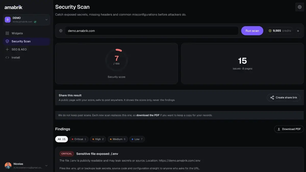 Amabrik screenshot 2