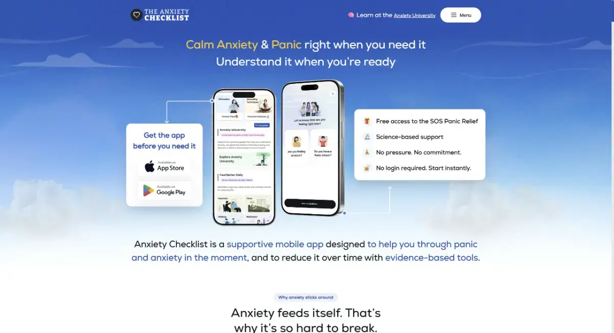 Anxiety Checklist product image