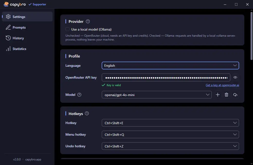 CapyBro screenshot 2