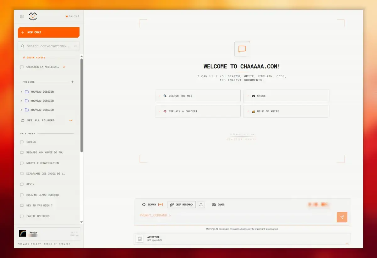 Chaaaaa.com screenshot 1