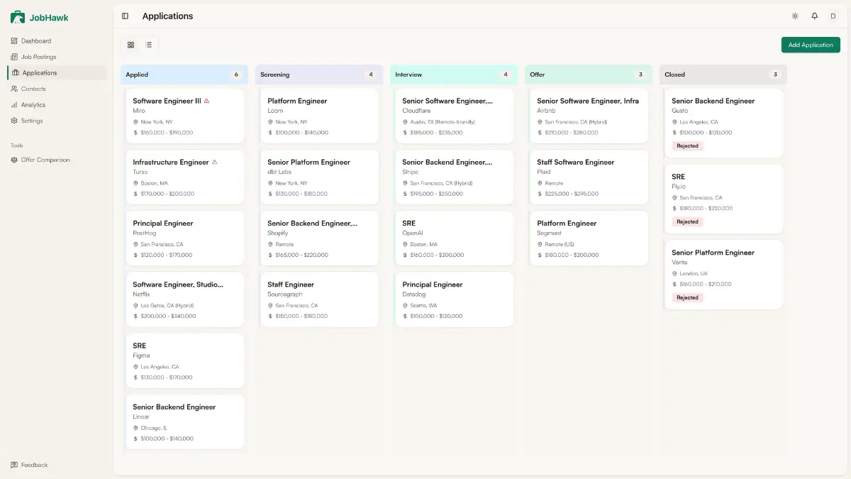 JobHawk screenshot 2