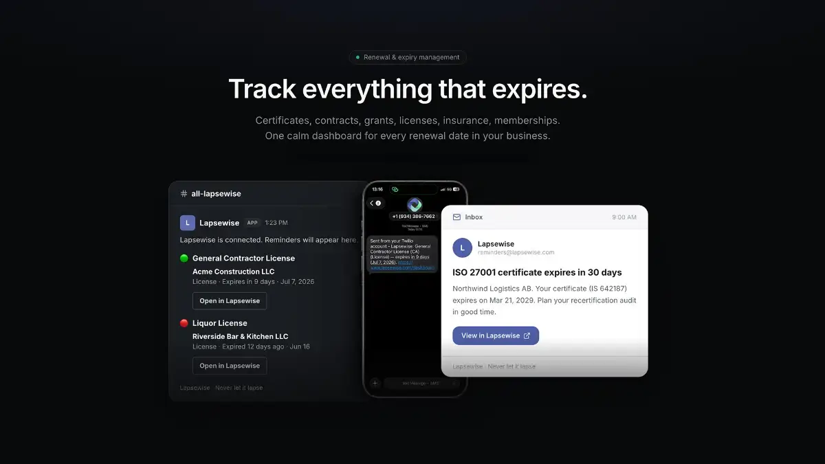 Lapsewise screenshot 1