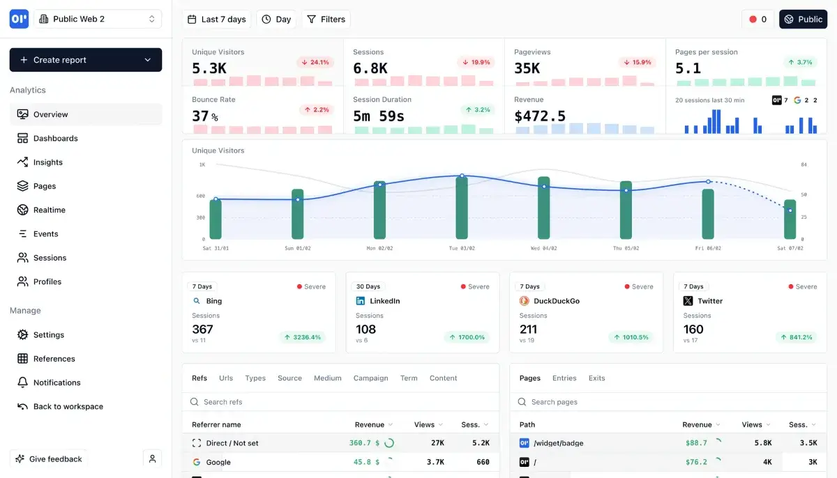 OpenPanel screenshot 1