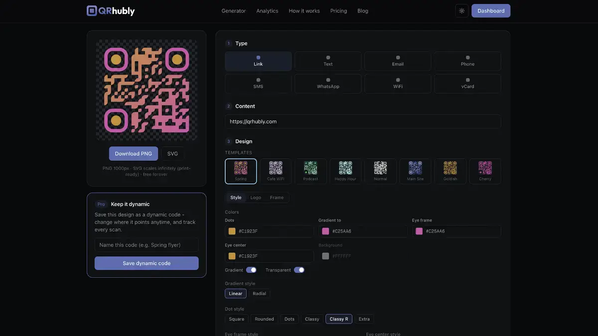 QRhubly screenshot 1