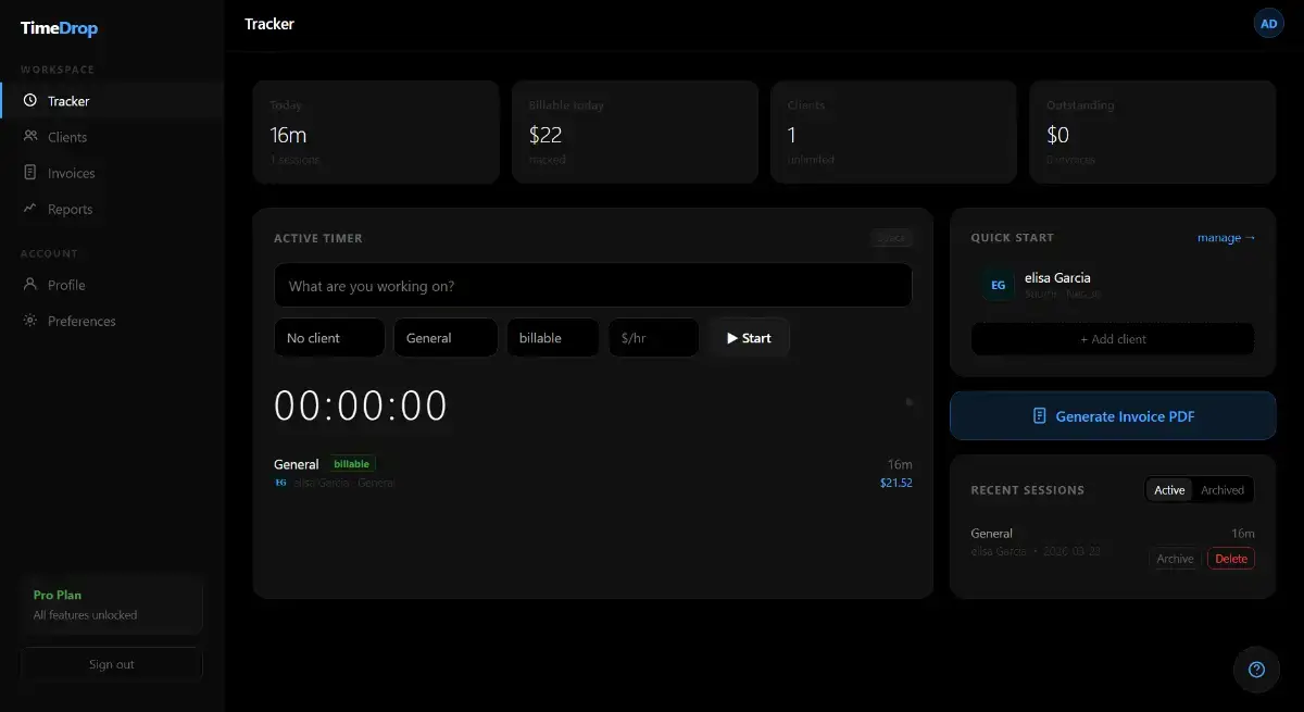 TimeDrop screenshot 2