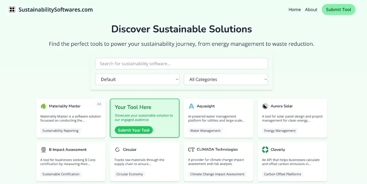 SustainabilitySoftwares product image