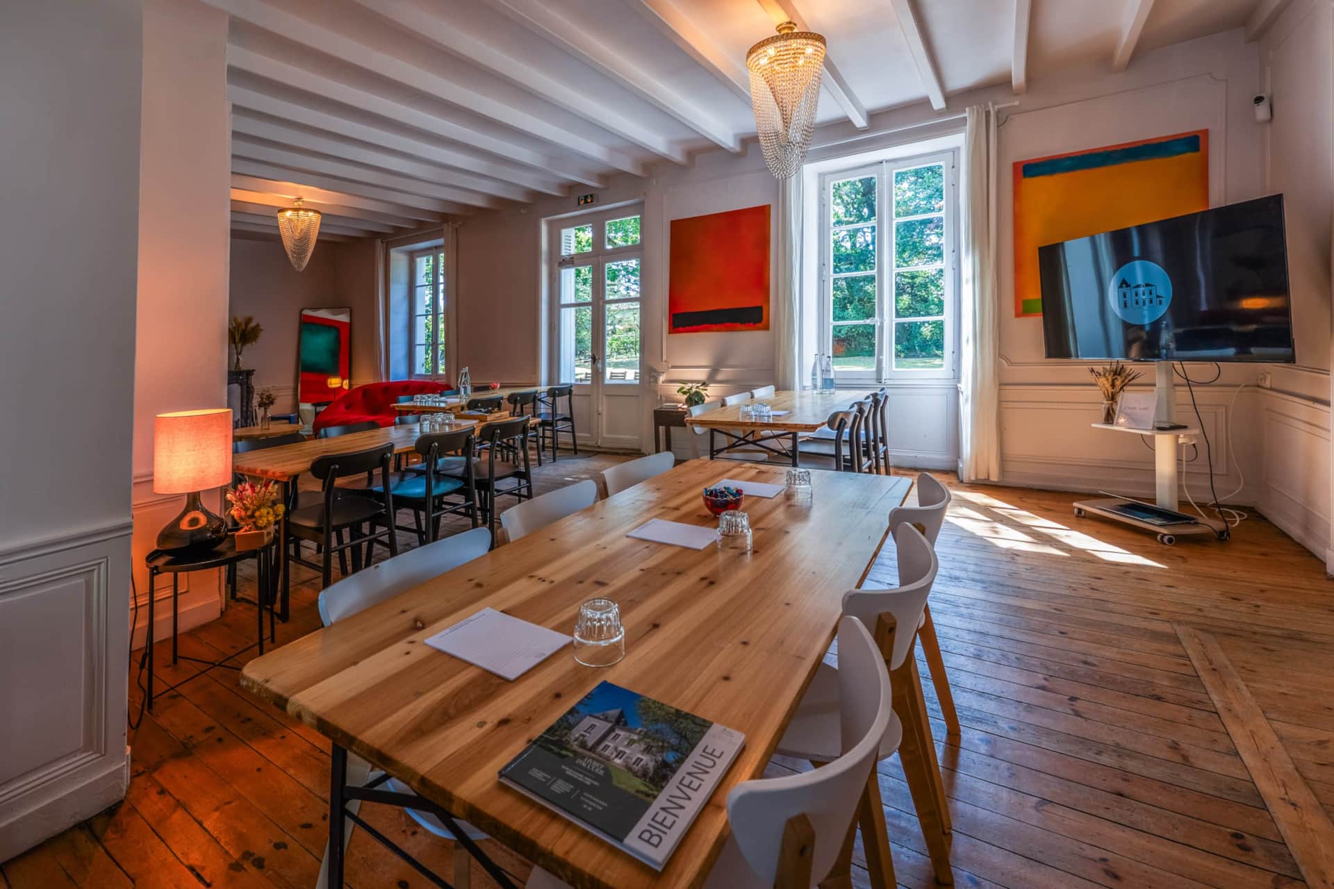 Terrains de pétanque dans le parc du manoir
